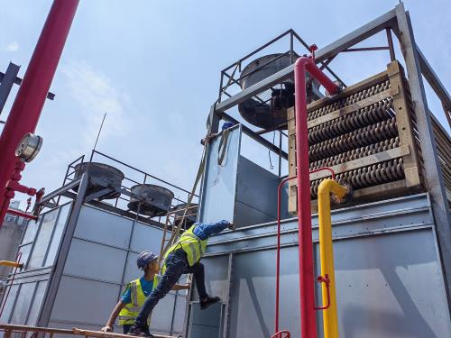 冷卻塔風機這樣安裝才對,冷卻塔風機減速機結(jié)構(gòu)圖